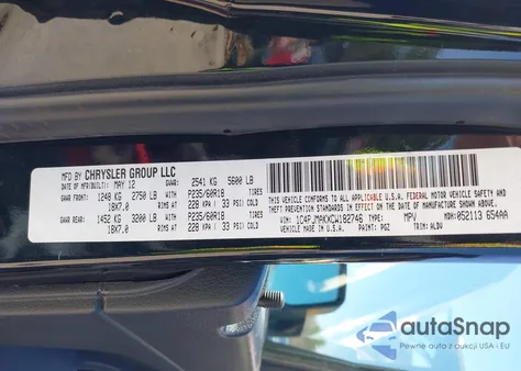 2012 Jeep Liberty Sport from USA, damaged, VIN 1C4PJMAKXCW182746